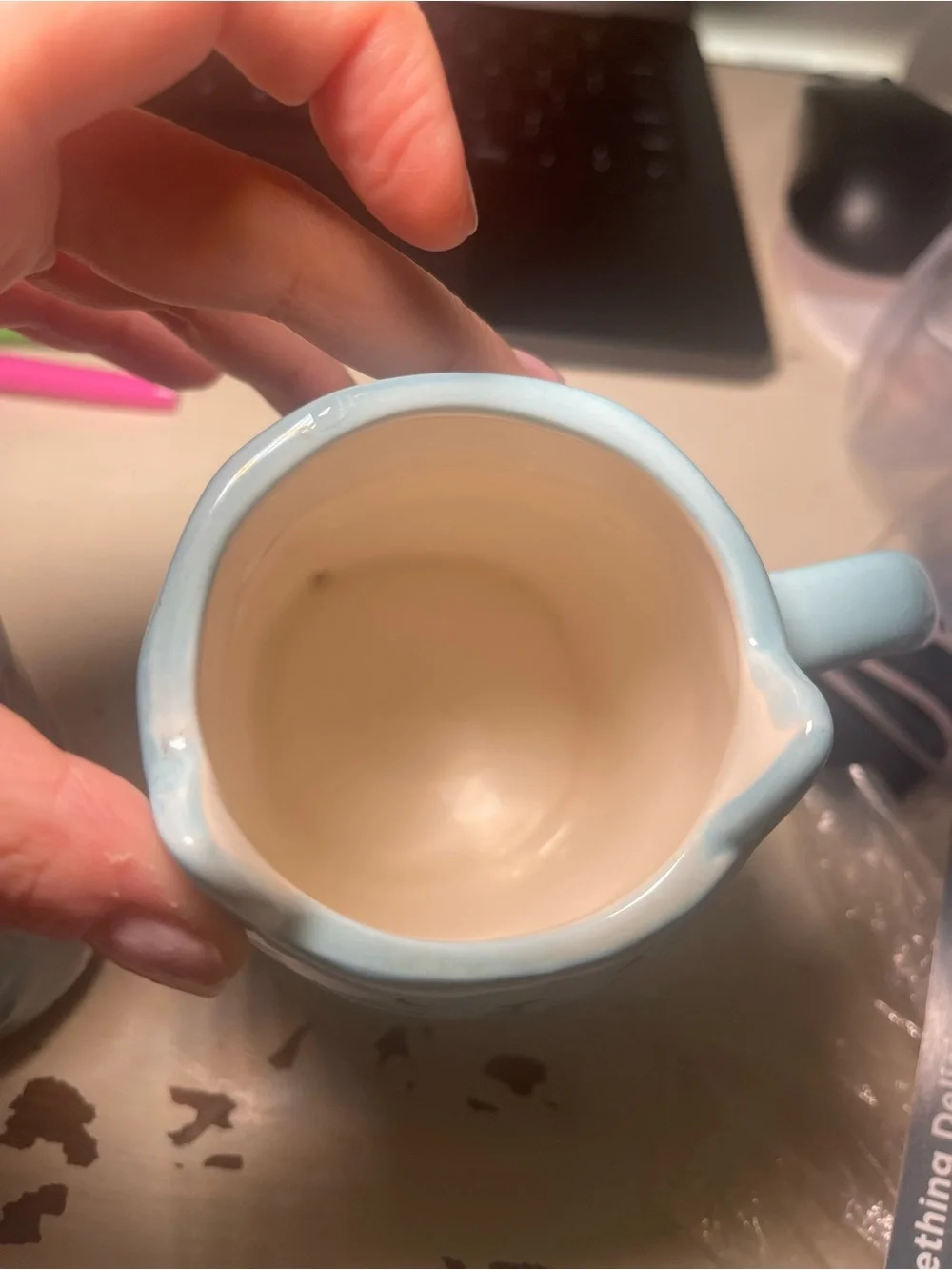 Blue Cat Ceramic Mug and Shaker Set - Cute Cat Design